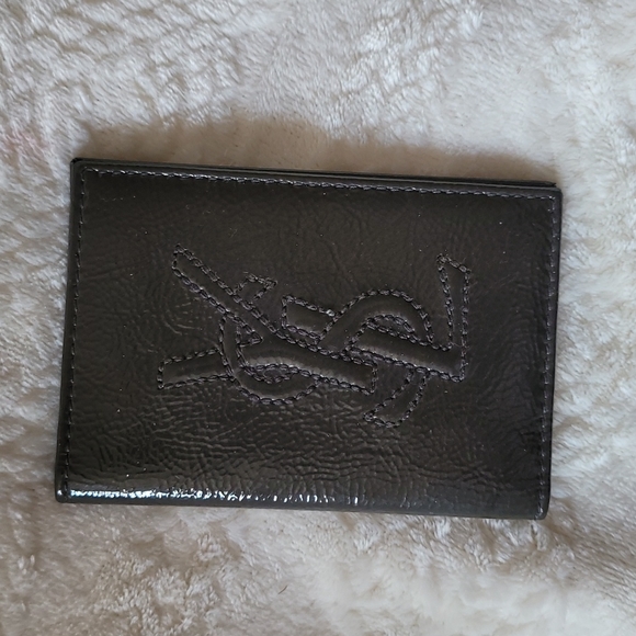 Yves Saint Laurent Other - YSL Patent Leather Grey Cardholder